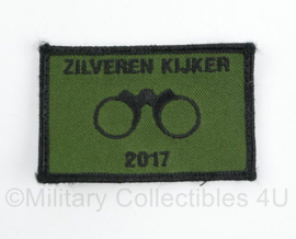 Defensie Zilveren kijker 2017 prijs SOB Schiet- en Oefenterrein Bergen-Hohne  embleem - met klittenband - 8 x 5 cm - origineel