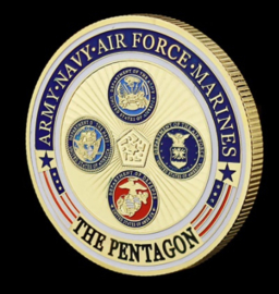 The Pentagon United States of America Department of Defense coin - 40 mm diameter