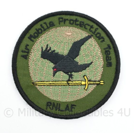 RNLAF AMPT Royal Netherlands Airforce Air Mobile Protection Team embleem  - met klittenband  - 9 cm. diameter