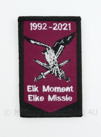 LMB Luchtmobiele Brigade 1992-2021 embleem - Elk Moment Elke Missie - met klittenband - 8 x 5 cm