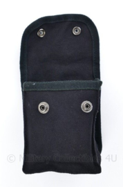 Belt pouch Koppeltas canvas met 2 drukkers - 15 x 12 x 6 cm. -  BLACK