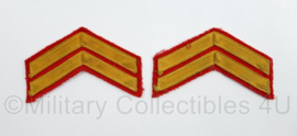 Korps Mariniers Barathea Korporaal rangstrepen - origineel