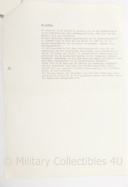 Sinfo Bulletin nummer 1 Sinaï missie Kmarns en Kmar Multinational Force & Observers- origineel