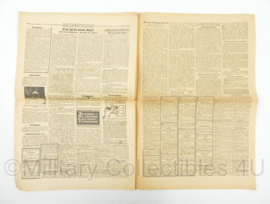 WO2 Duitse krant Frankische Tageszeitung nr. 156 7 juli 1943 - 47 x 32 cm - origineel