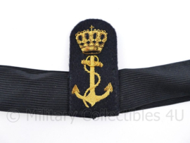 Koninklijke  Marine platte pet insigne met band - 28 x 8 cm - origineel
