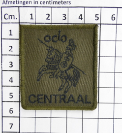 KL Nederlandse leger OCIO CENTRAAL borstembleem - met klittenband - 5 x 5 cm - origineel