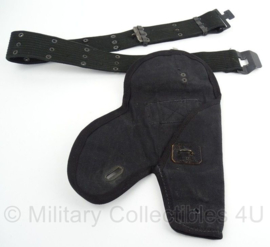 US Police Pistol Belt Zeldzaam Davis model Politie koppel met holster  -  100cm  -  origineel