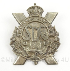 WO2 Schots hoofddeksel insigne Glen Garry Fencibles Highland cap badge - afmeting 4,5 x 6 cm - origineel