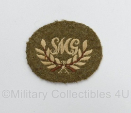 WW2 British army SMG Sub Machine Gun Specialist trade award patch - 4,5 x 4 cm - origineel