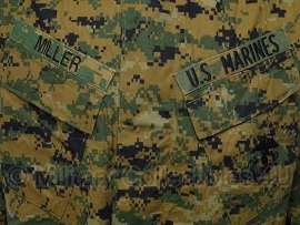 US Marine Corps Marpat jas - Digital Woodland - med-reg - met insignes - origineel