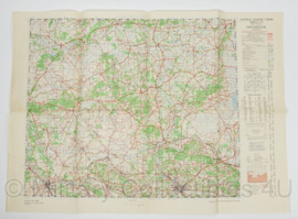 WW2 British War Office map 1944 Central Europe Osnabruck - 88 x 63,5 cm - origineel