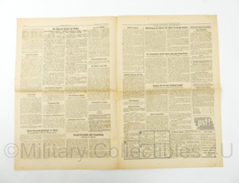 WO2 Duitse krant Frankische Tageszeitung nr. 244 17 oktober 1944 - 47 x 32 cm - origineel
