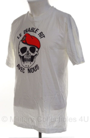 Franse Commando shirt 'le diable ritavec nous' - maat Large- origineel