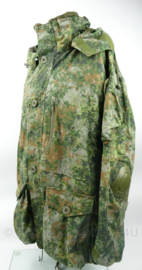 Defensie  parka met capuchon en elleboogbeschermers NFP Green Dutch SF Unlined Smock - fabrikant Arktis - maat Large  - origineel