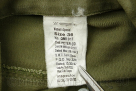 WO2 US WAC dames HBT jas en broek 2nd Lieutenant Medical Department - maat 36 - replica