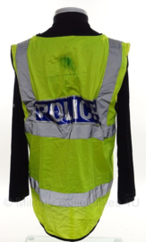 Politie hesje geel reflecterend - POLICE  - origineel