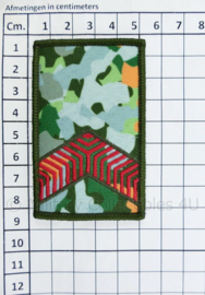 KL Nederlandse leger rangembleem met klittenband NFP camo - manschappen - 5 x 8 cm