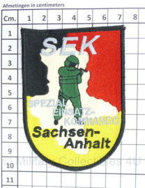 Duitse SEK Special Einsatz-kommando Sachsen-Anhalt embleem - 10 x 7 cm - origineel