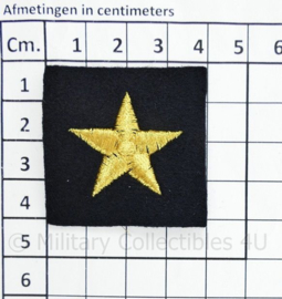 Koninklijke Marine rang ster embleem - 4 x 4 cm - per stuk - origineel