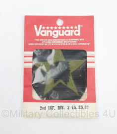 US Army 2nd Infantry Division patch subdued - merk Vanguard - nieuw in verpakking - origineel