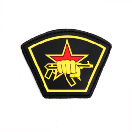 Embleem 3D PVC met klittenband - Russian Star & PPSH colour - 8 x 6,3 cm.