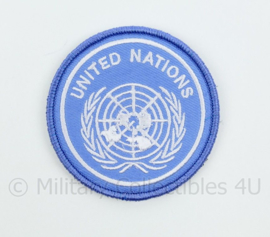 VN UN United Nations embleem - met klittenband - diameter 7,2 cm