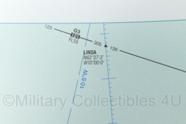 Royal Canadian Air Force Flight Information En Route Low Altitude Faroe & Shetland Isles UK(L)3 - 26,5 x 12,5 cm - origineel