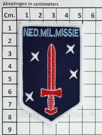 Nederlandse Militaire Missie Indonesie Ned.Mil.Missie embleem 1950-1953 - 8,5 x 5 cm.