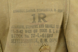 WO2 US Gaiters - beide size 1 maar geen matchend paar - origineel