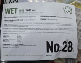 1 zak 24uurs rantsoen Maaltijd zak 24 Hour OUTMEALS General Ration  Army 4600 kcal - keuze uit meerdere menu's - exp. 4-2027 / 5-2027