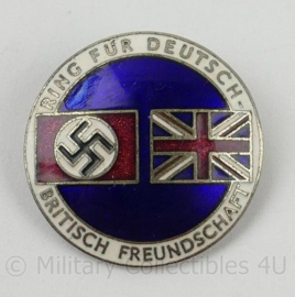 WO2 Speld "Ring für Deutsch-Britisch Freundschaft" met Deschler & Sohn stempel - diameter 2½ cm - replica