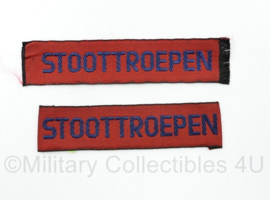 MVO straatnaam paar Stoottroepen - 8 x 2 cm - origineel