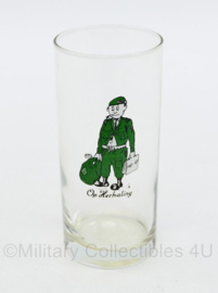 Defensie long drink glas jaren 70 a 80 - Op Herhaling - gebruikt - 13 x 6 cm - origineel