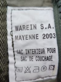Franse leger binnenslaapzak Sac Interieur Pour Sac de Couchage 2003 F1 Mle 92 TTA - origineel