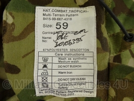 Britse leger MTP camo Boonie Bush hat - 53 tm. 56 cm. -  origineel
