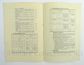 Staf Bevelhebber Nederlandsche Strijdkrachten Instructieboekje Oefeningsaanwijzing No 7 uit sept. 1945 - afmeting 15 x 23 cm - origineel