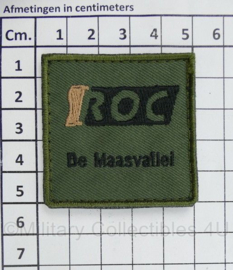 KL Nederlandse leger Defensie ROC De maasvallei borstembleem - met klittenband - 5 x 5 cm - origineel