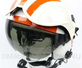 MLD Marine Luchtvaartdienst Alpha 100 helm vanaf Lynx tijd - Piloten helm met dubbel visier -  maat Medium - origineel