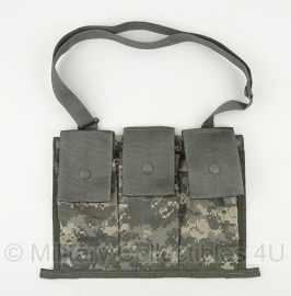 US Army ACU camo magazijntas 3 vaks met draagriem -  origineel