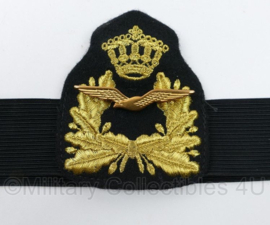 KLU Koninklijke Luchtmacht petband met embleem Officier - 30,5 x 3,5 cm - origineel