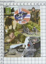 NRF Exercise Iron Sword 2005 Norway Duits Nederlandse Corps instructieboekje met sticker - origineel