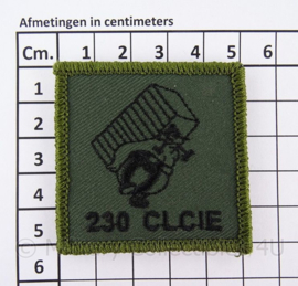 KL Nederlandse leger eenheid borstembleem met klittenband 230e Cluster Compagnie Bevoorrading - 5 x 5 cm - origineel