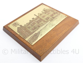 Defensie hoofdkwartier wandbord - 22 x 19,5 x 2 cm - origineel