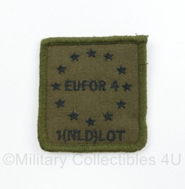 KL Nederlandse leger Defensie EUFOR 4 1 NLD LOT Liaison and Observation Teams borstembleem - met klittenband - 5 x 5 cm - origineel