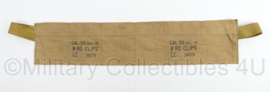 US Army khaki WO2 bandoleer Garand cal .30 M2 8 Round clips - 57 x 12 cm - replica