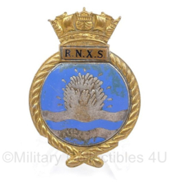 Britse RNXS Royal Naval Auxiliary Service label pin origineel - 5 x 3,5 cm - origineel