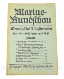 Boek Marine Rundschau - 1921 - set van 5 boeken - origineel