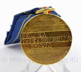 Poolse medaille PRL 1 fur verdienste im transportwesen - afmeting 3 x 11 cm - origineel