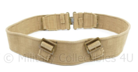 Wo2 Britse P37 Koppel khaki Webbing MEC 1943 - Economy Version -  messing gespen - 95 x 5,5 cm - origineel