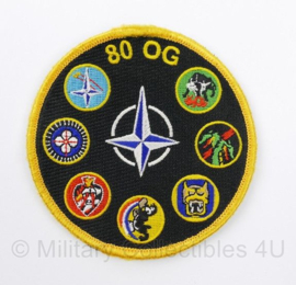 USAF US Air Force 80 OG 80th Operations Group patch met klittenband - diameter 11 cm - origineel
